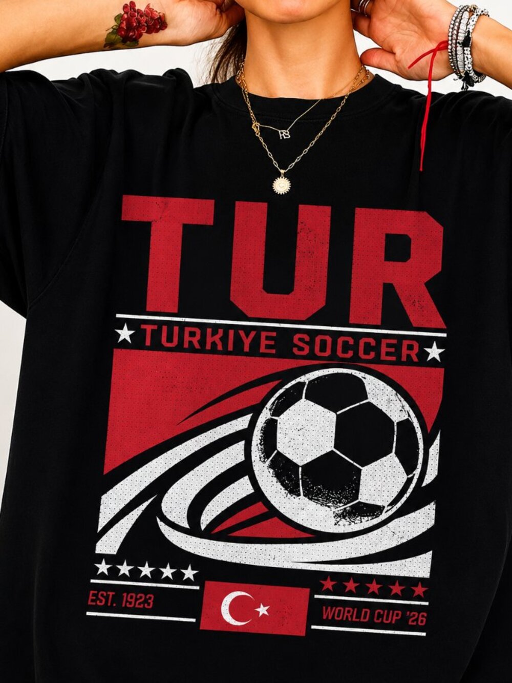 Vintage Türkiye Soccer Tee, Retro 90s Football Fan Graphic Shirt